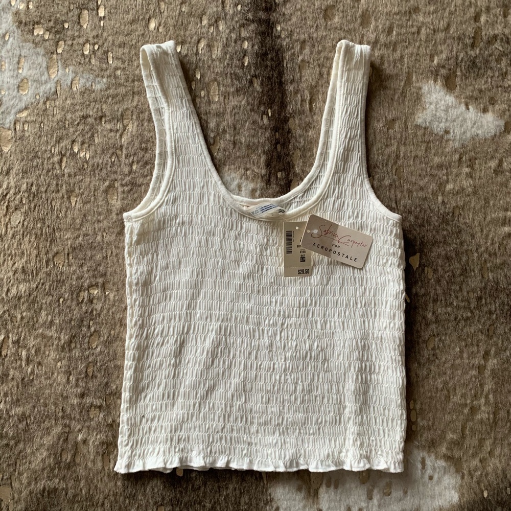 NWT Aeropostale Rouched cropped tank